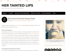 Tablet Screenshot of hertaintedlips.com